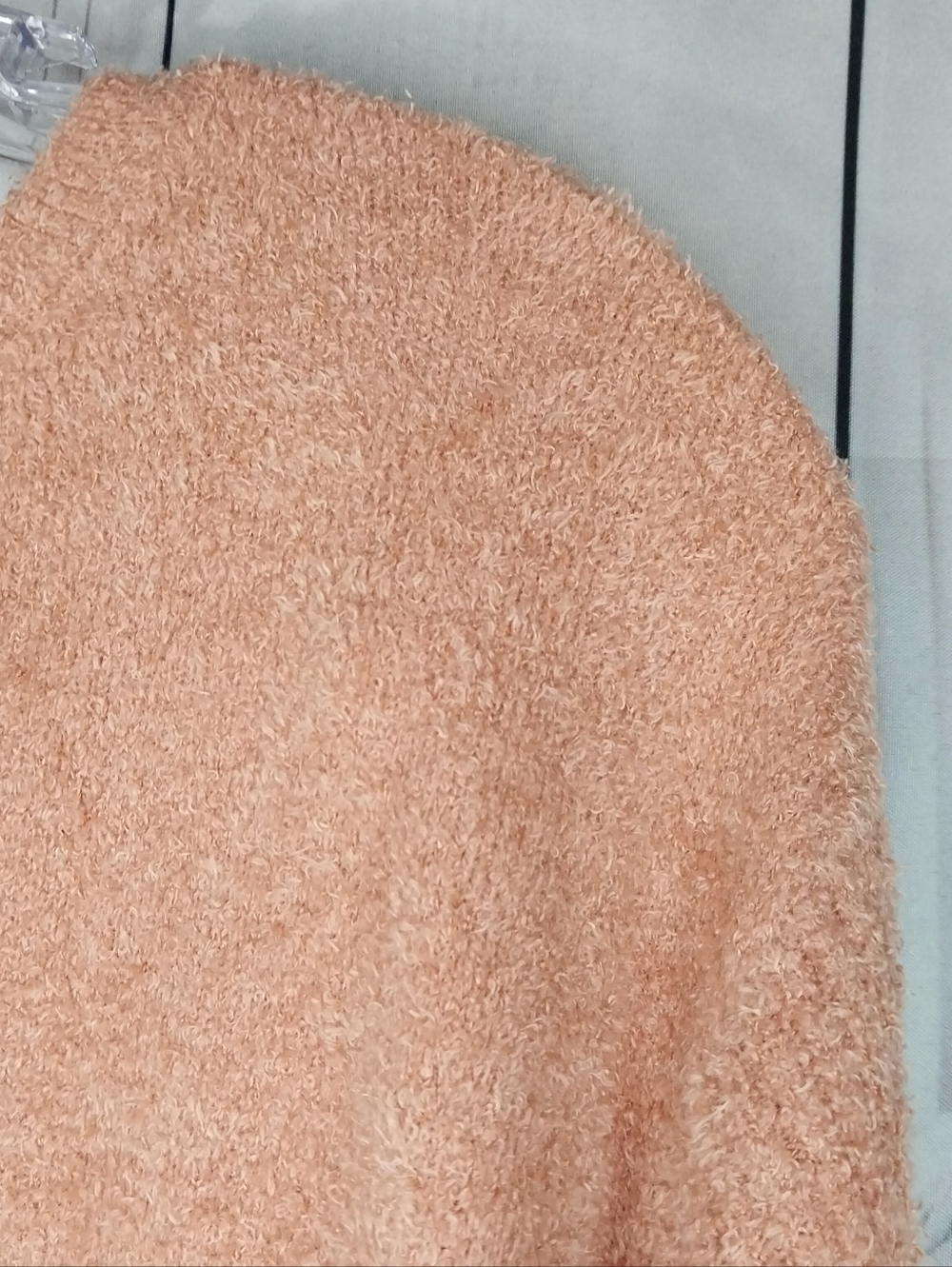 Barefoot Dreams Cozy Chic Ultra Lite Women's Crewneck Pullover Sweater in Peach - Picture 3 of 9